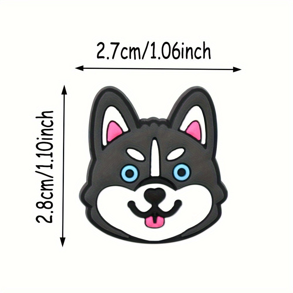 20pcs Dog Shoe Charms Plastic Accessories for Dogs Pugs Husky Breeds