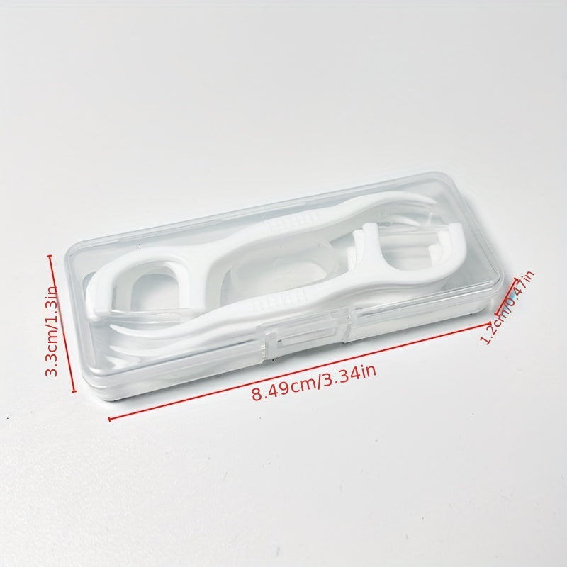 10Pcs Dental Floss Picks with Textured Grip Unflavored Deep Cleaning Travel