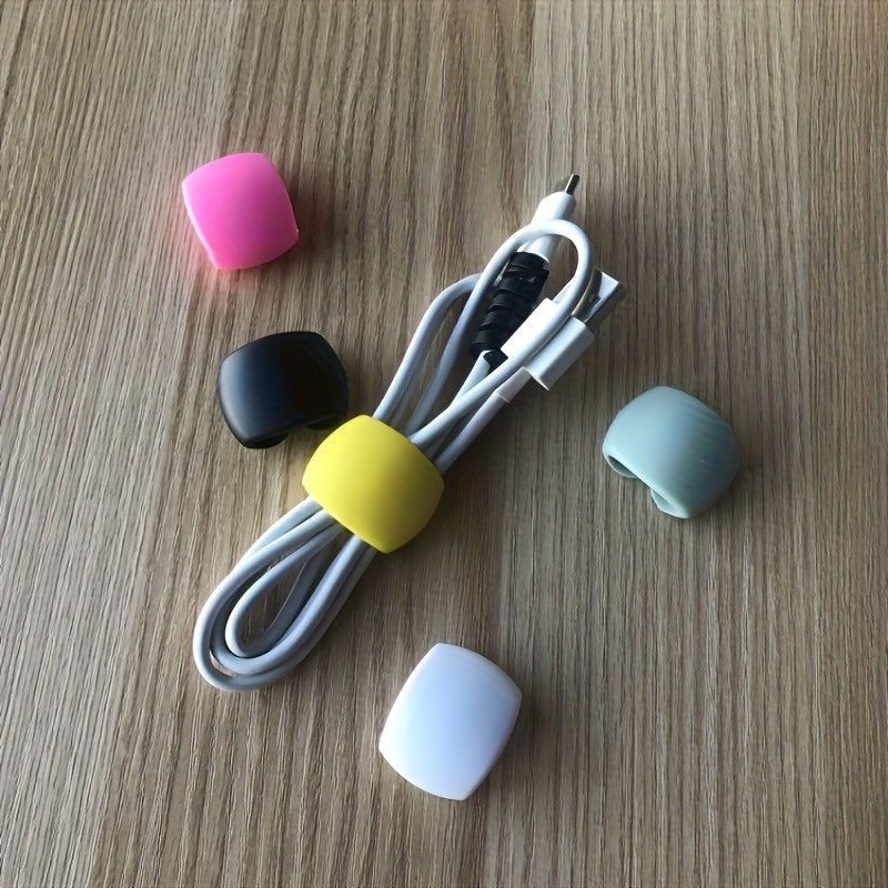 Multifunctional Plastic Cable Organizer Clips with Storage Buckle for Home Office