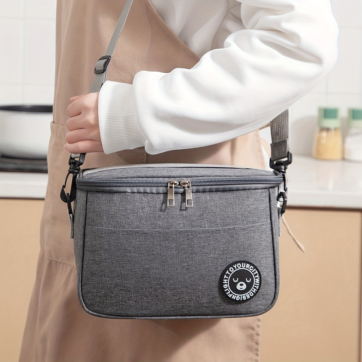 Insulated Lunch Bag with Double Layer for School, Picnic, and Gift Use