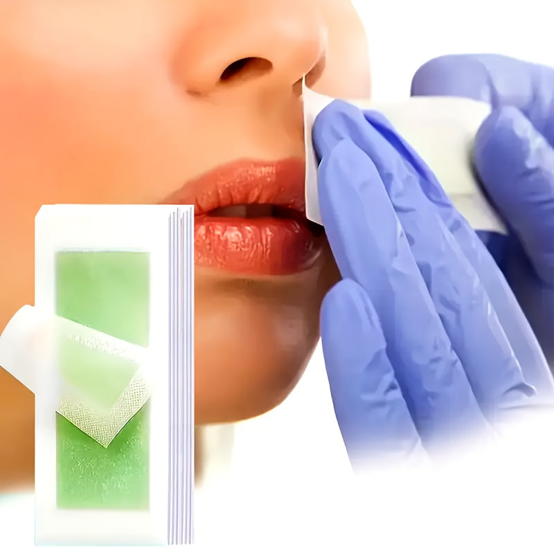 Gentle Wax Strips for Face and Bikini, Hypoallergenic, No Residue, 8pcs