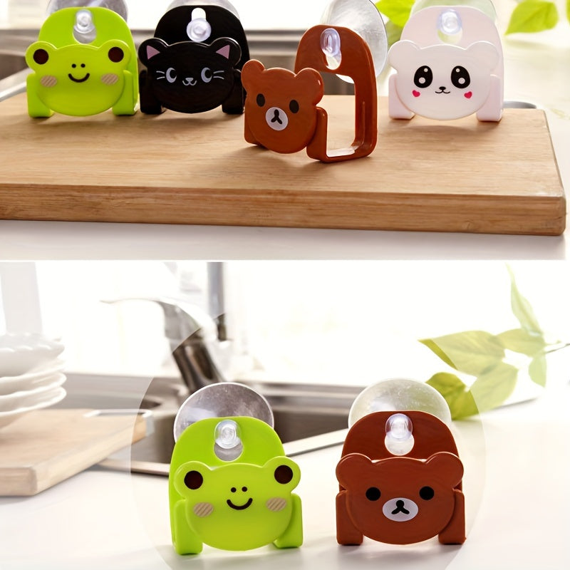 Cartoon Kitchen Sponge Holder Wall Mount Organizer for Sponges and Cloths