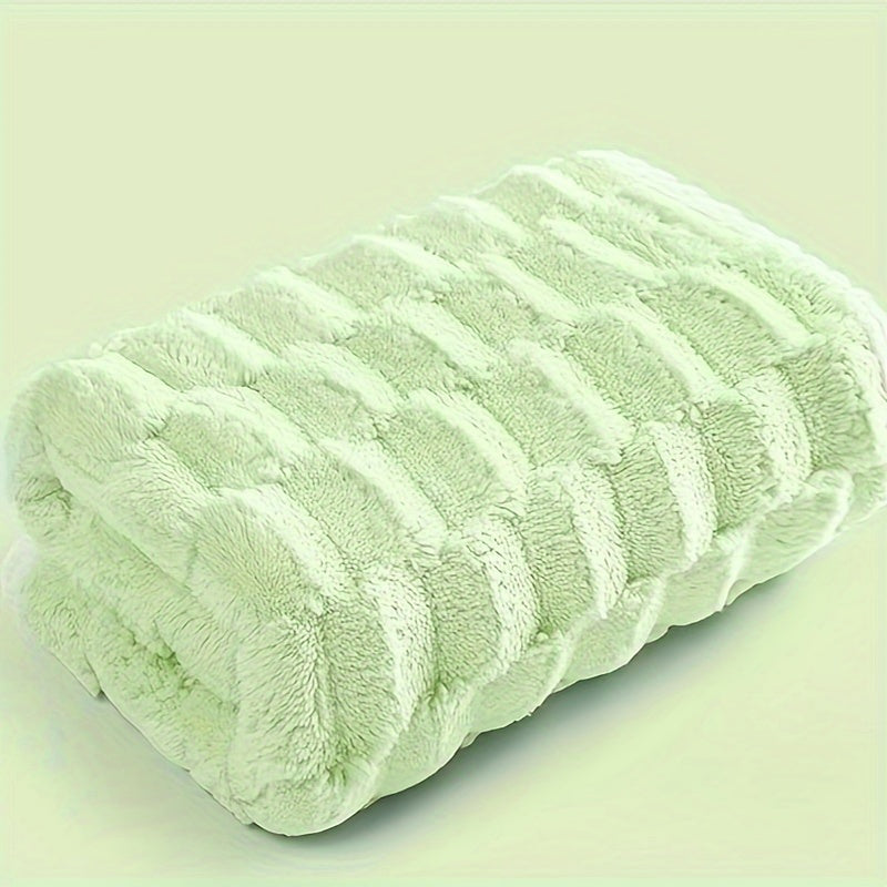 1 dona Ultra-Yumshoq Mikroto'qima Sochiq - Tez Quriydigan, Super Singdiruvchi Vafli To'qima, Uy, Spa, Sport Zali va Sayohat uchun Ideal, Bulut Naqshli Pastel Ranglar, Yumshoq va To'qilgan Tekstura