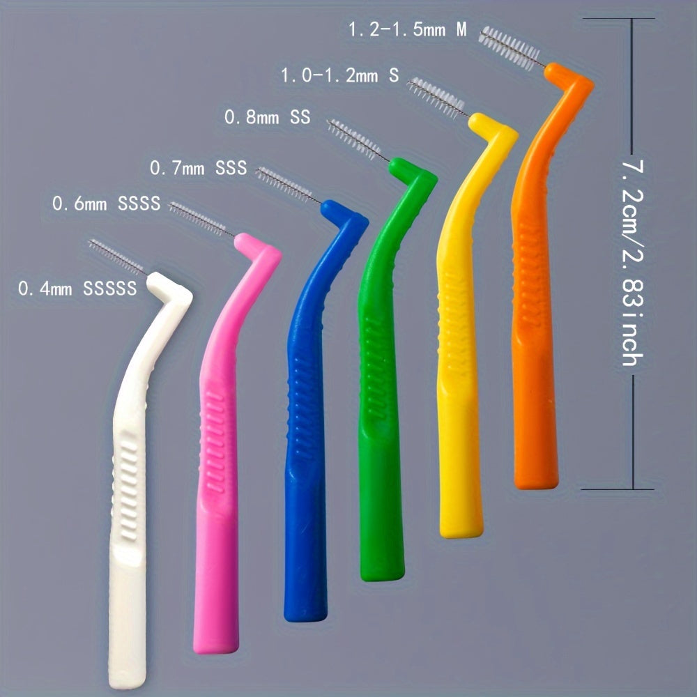 12 Pack L-Shaped Interdental Brush Set for Braces and Teeth Cleaning