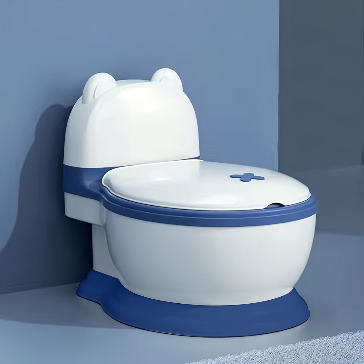 Kids Potty Chair for Children Ages 3-6 Durable Plastic Training Toilet Seat with Lid