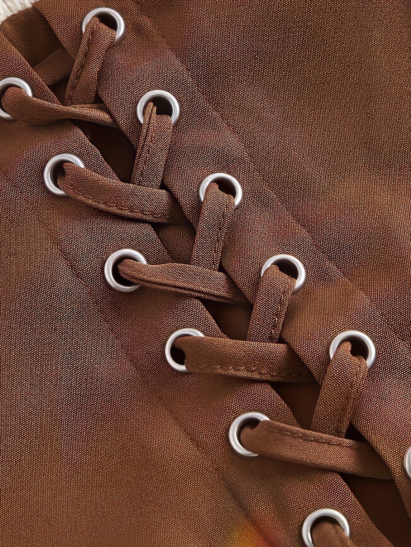 Plus Size Long Sleeve Dress with Square Neck Asymmetrical Hem Beige Brown Color Block