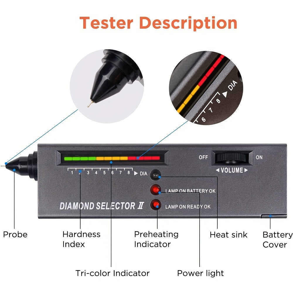 Portable Electronic Diamond Tester for Jewelry and Gemstones