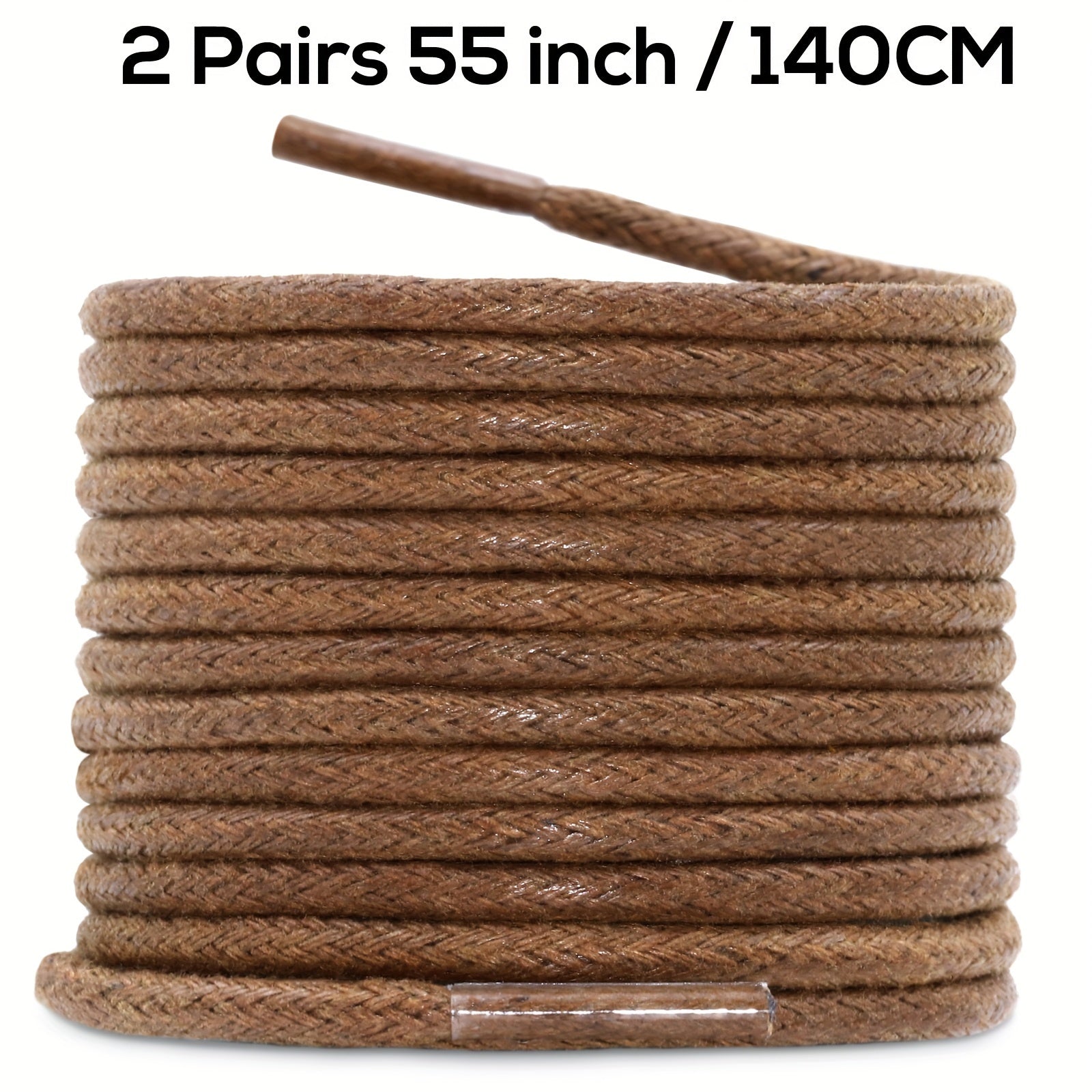 Unisex Waxed Shoelaces 0.25cm Thick Round Replacement Multi-Coloured 4 Pairs