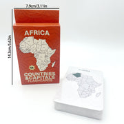 Educational Flash Cards for Kids Ages 3-6 African Countries and Capitals