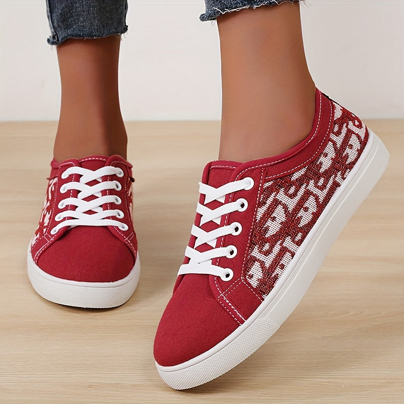 Простые низкие канвасовые туфли для женщин, универсальный и модный стиль для пар.