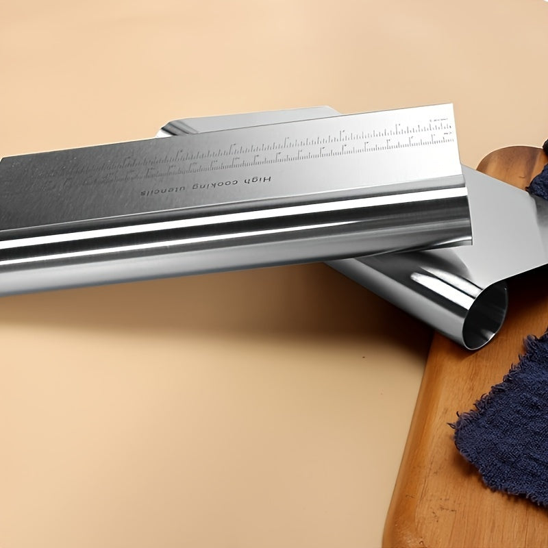 Stainless Steel Dough Scraper with Scale for Baking and Cooking Kitchen Tool
