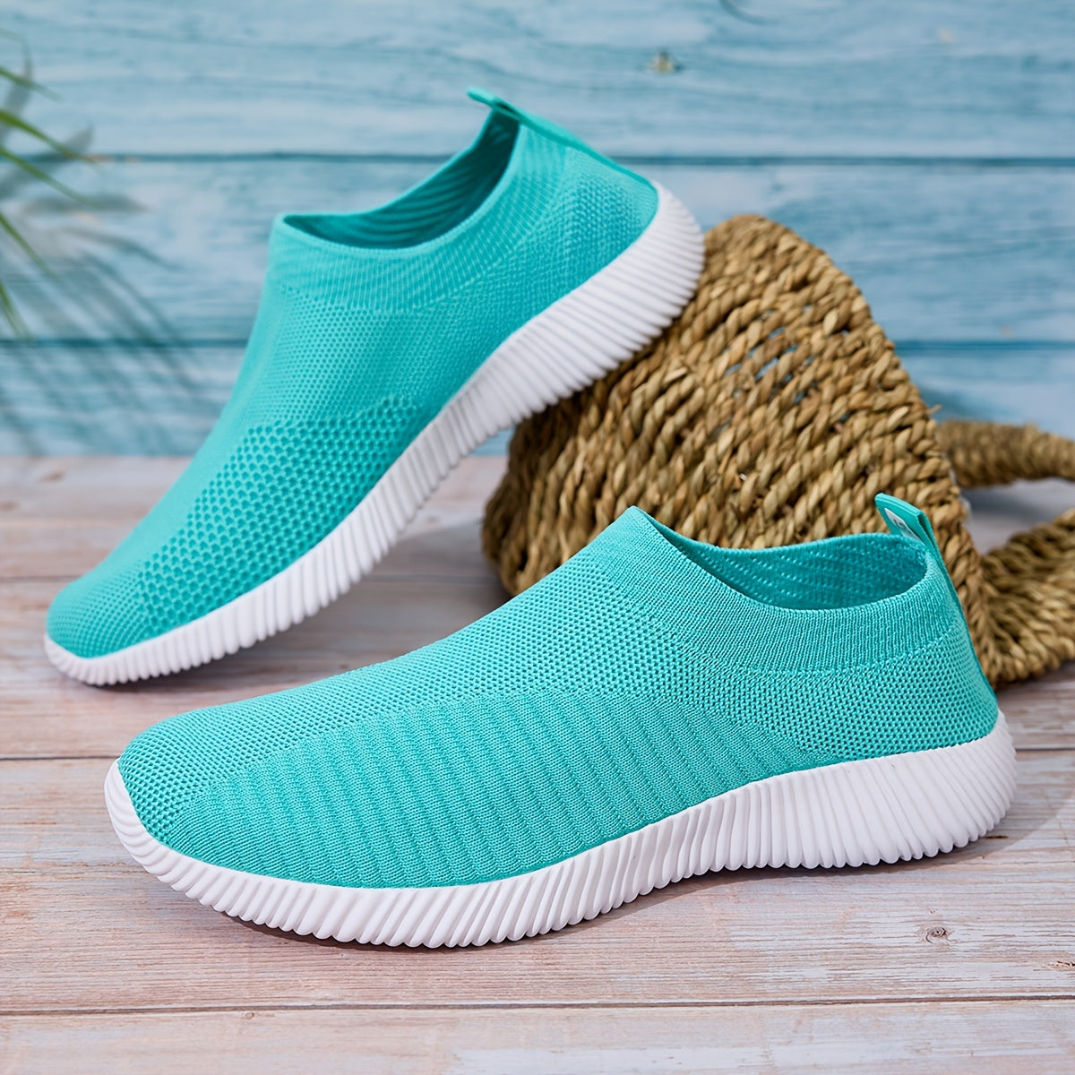 Women's Mesh Slip-On Sneakers, Casual Low Top Running Shoes