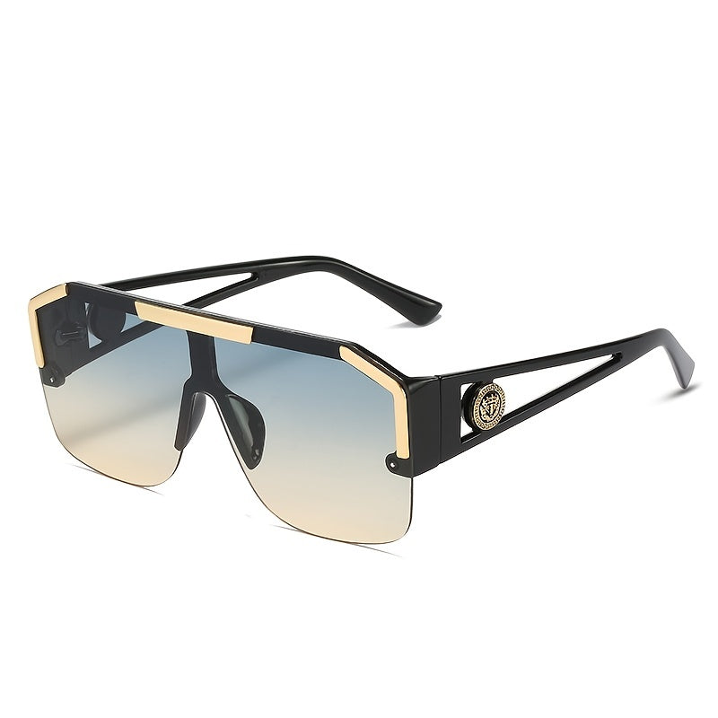 Men's Oversized Square Glasses Large Frame Casual Fashion Accessories