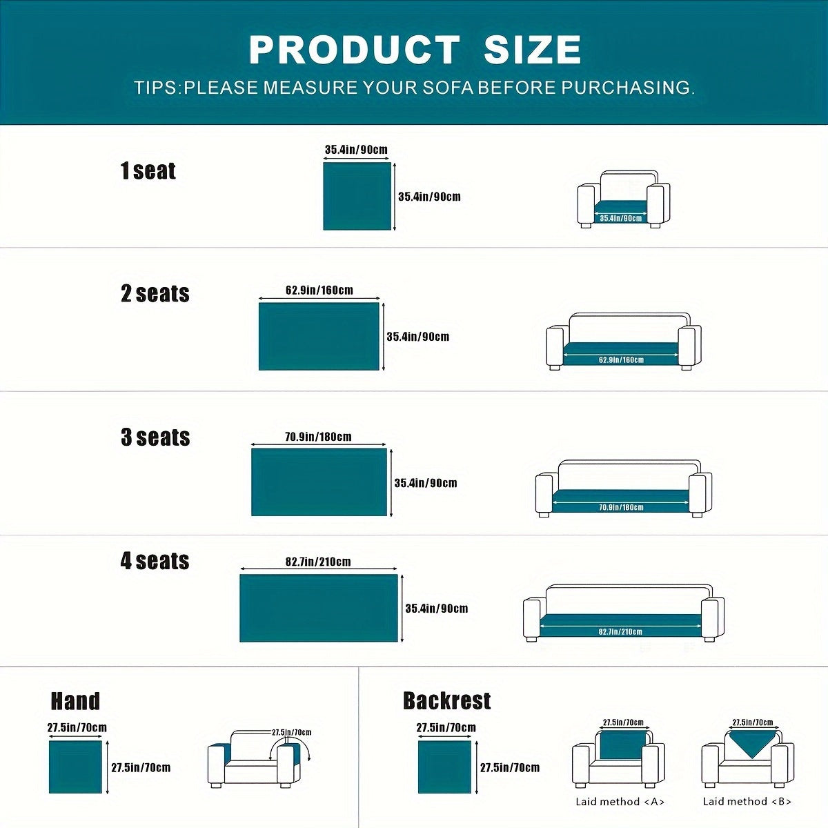 Chenille Sofa Cover Spill-Resistant Pet-Friendly Non-Slip Machine Washable Protector for Various Sofa Sizes