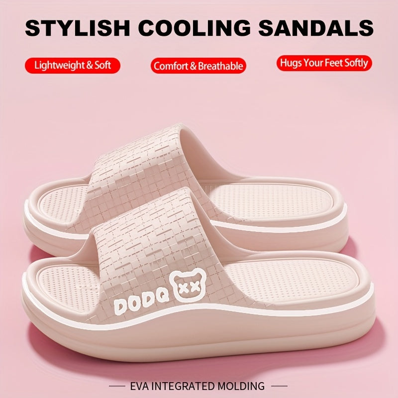 Women's EVA Slide Sandals Open Toe Pink Blue Non-Slip Indoor Outdoor