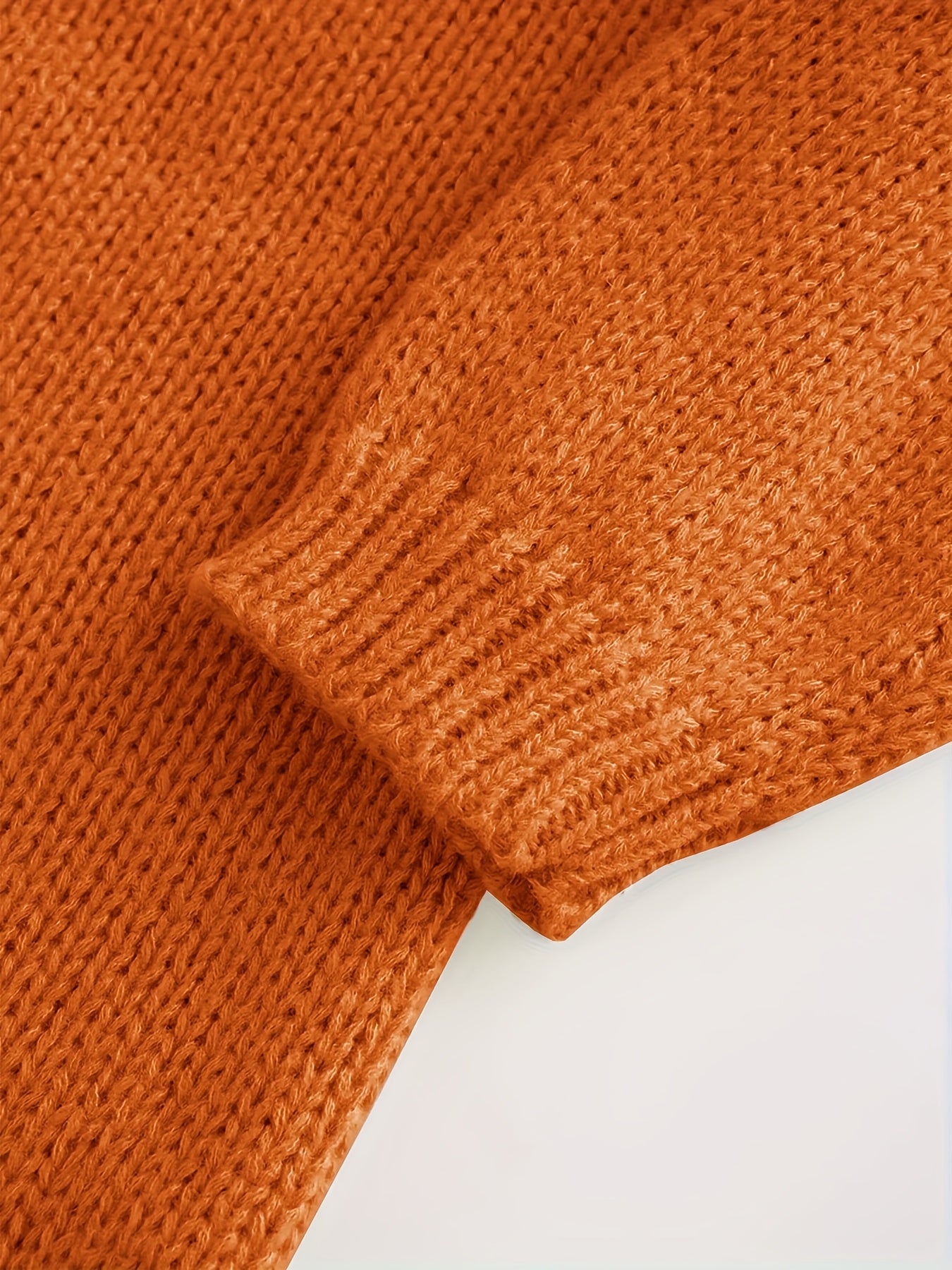 Women's Oversized Casual Sweater Polyester Knit Long Sleeve Solid Color Winter Spring