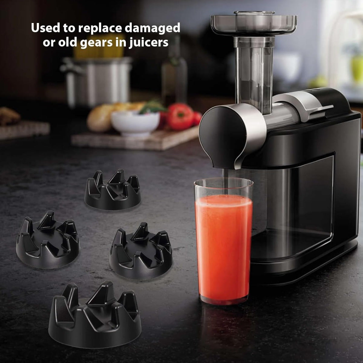 Set of 4 Vertical Mixer Spare Parts Clutch Wrench for Kitchen Mixers Black