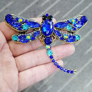Women's Dragonfly Brooch with Rhinestones Retro Design Elegant Jewelry