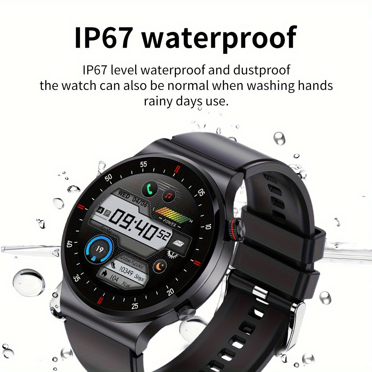 Smart Watch for Men Women Fitness Tracker Sleep Monitor Heart Rate AI Voice Control Touch Screen