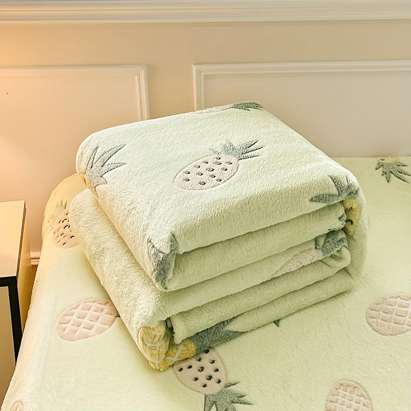 Soft Coral Fleece Blanket for All Seasons Bed Sofa Travel Camping Hand Wash