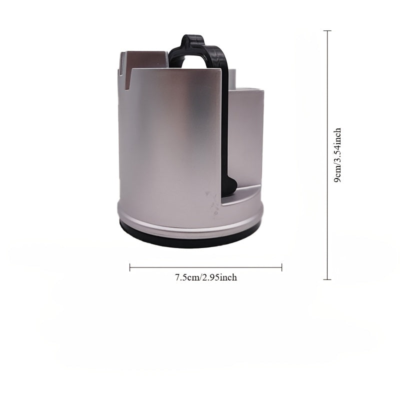 Electric Knife Sharpener with Suction Cup Base USB Rechargeable Compact Kitchen Gadget