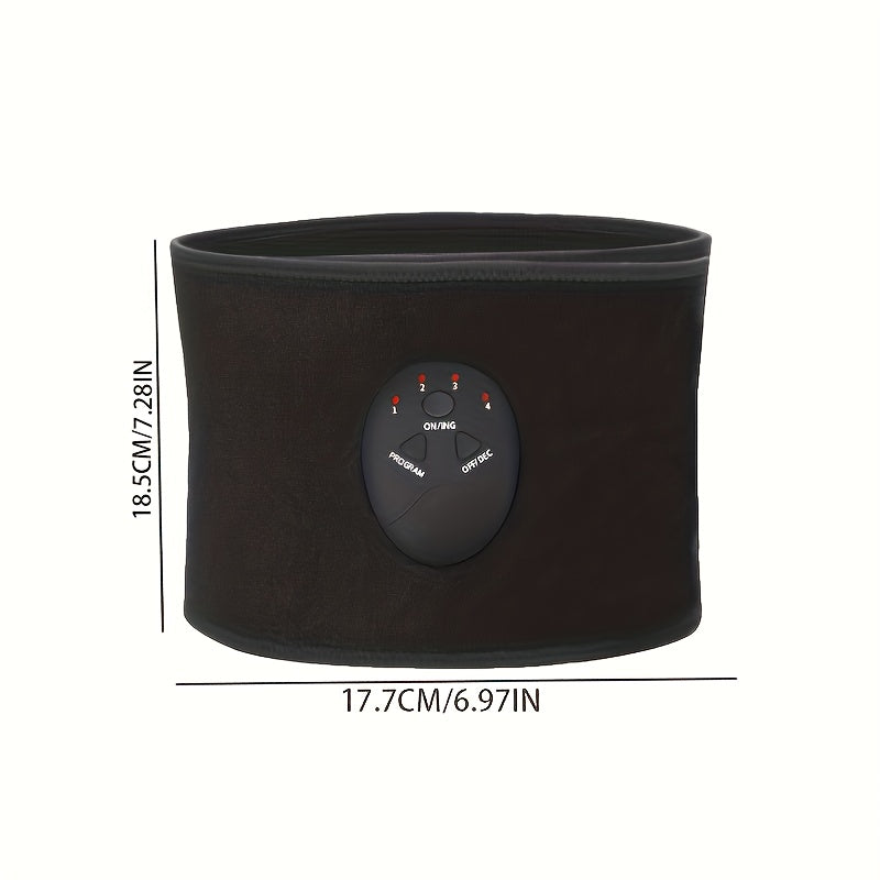 3D massaj rulolari bilan qora belbog‘, qorin bo‘shligini tonizlash va bo‘shash uchun