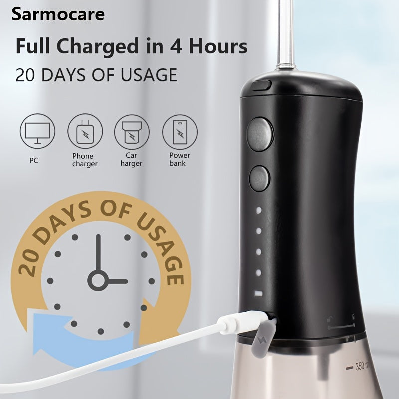 4 ta sharchali portativ og'iz tozalash uchun simsiz suv tozalash qurilmasi