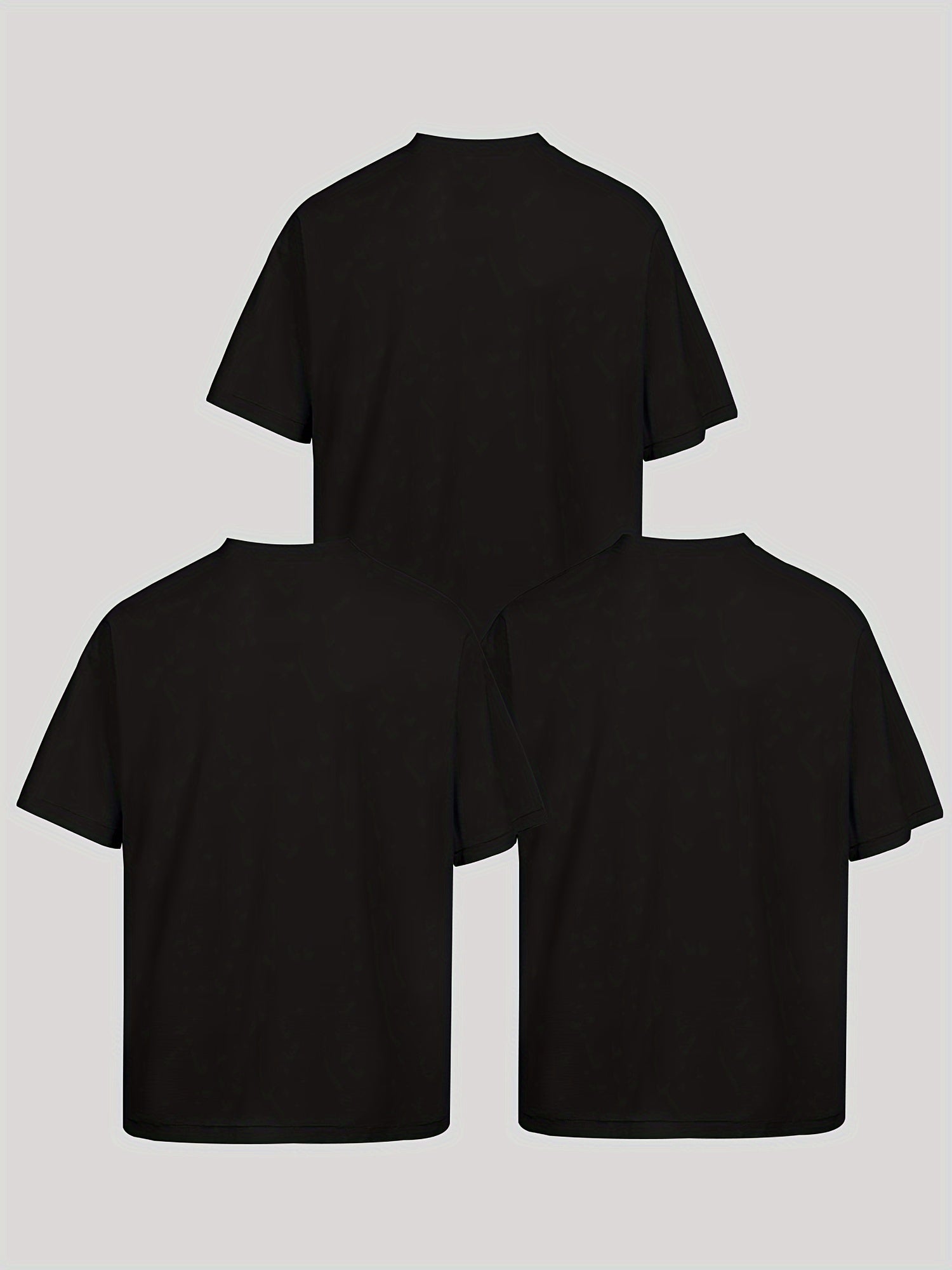 Men's and Women's Short Sleeve T-Shirts Set of 3 with Los Angeles, New York, USA Prints Breathable Polyester