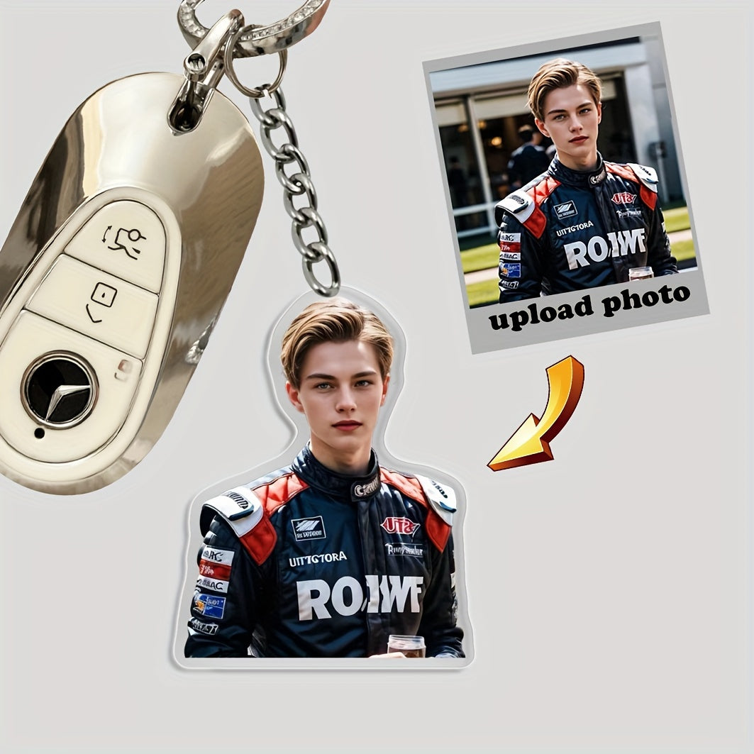 Juego de 30 llaveros de acrílico personalizados con colgantes de fotos para mujeres y regalos