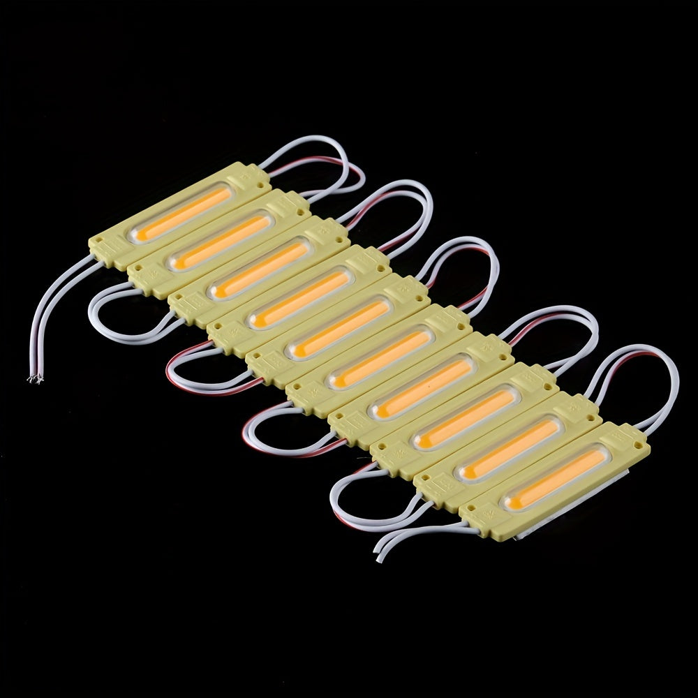 10PCS Módulos de luces LED COB para camión y coche DC12V 24V luces de advertencia laterales