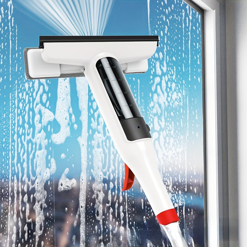 Shisha tozalash to'plami: Sprey, yuvish va squeegee o'z ichiga oladi - Yuqori derazalarni, dush eshiklarini va avtomobil shishalarini tozalash uchun ideal - Sizning uyingiz uchun zarur tozalash asbobi