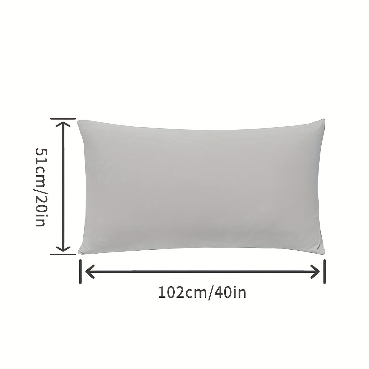Gray Waterproof Knit Pillowcase Soft Breathable Stain-Resistant Machine Washable