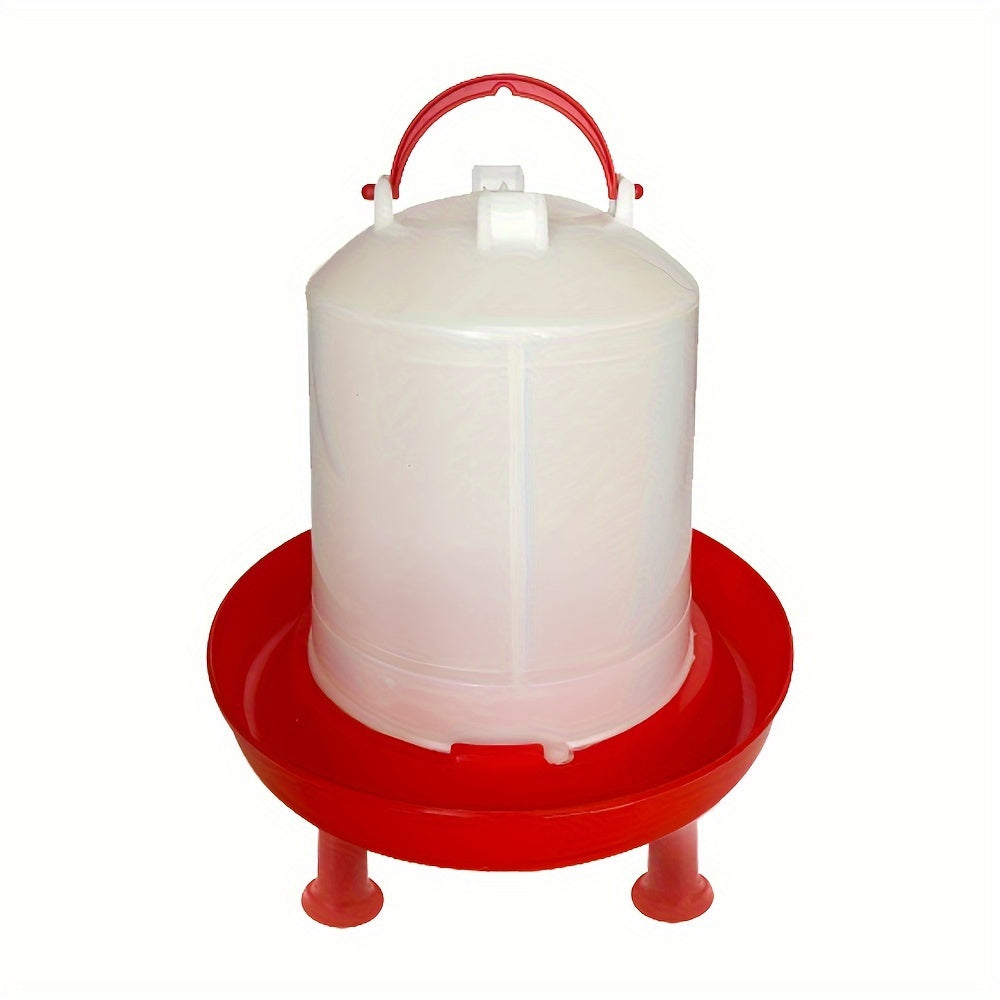 Tovuq ozuqasi va suv tarqatish to'plami yuqori zichlikdagi 4KG ozuqa tarqatgich va 4L suv idishini o'z ichiga oladi. Mustahkam polipropilen material, osma tutqichlar va siqishdan qaytish dizayni bilan ajralib turadi.