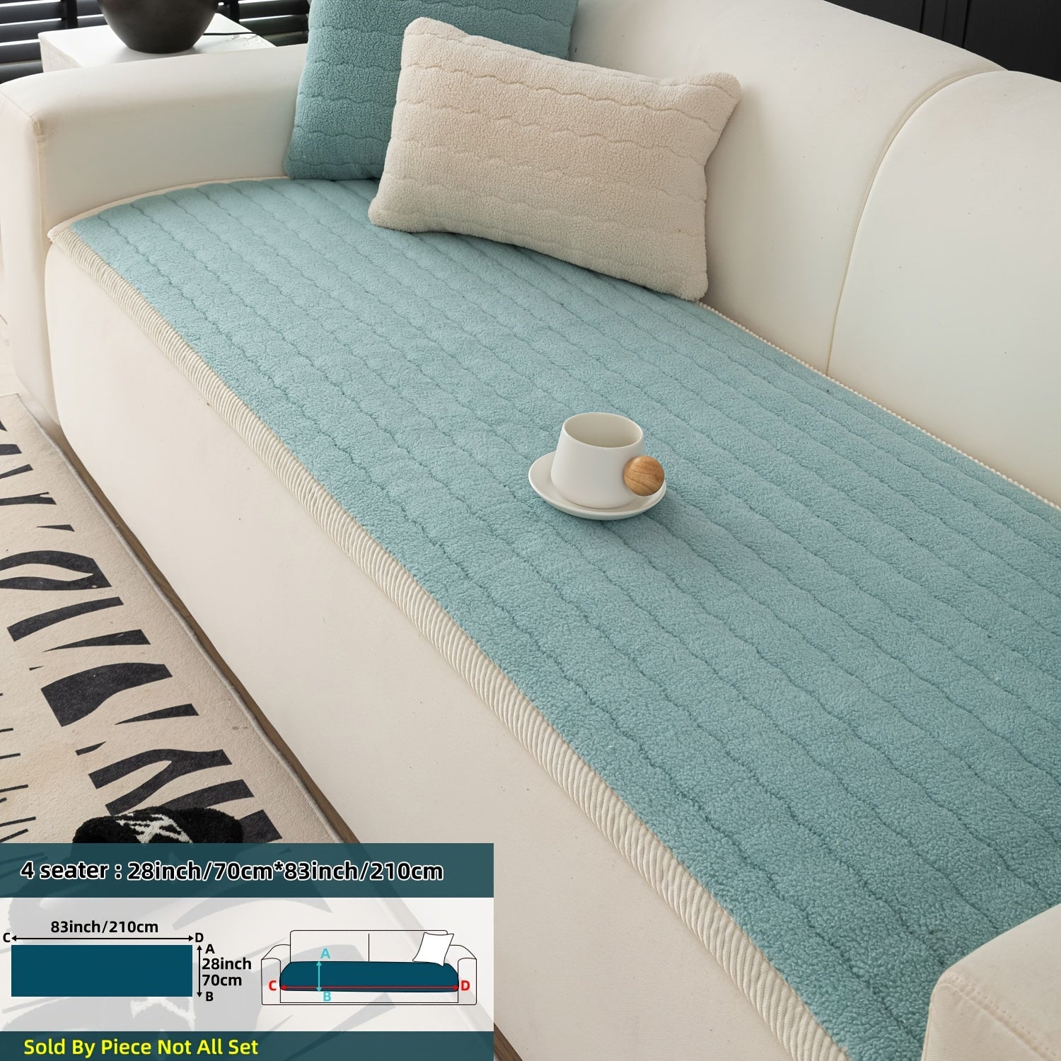 Bohemian Style Washable Pet-Friendly Non-Slip Sofa Cover for Living Room and Office