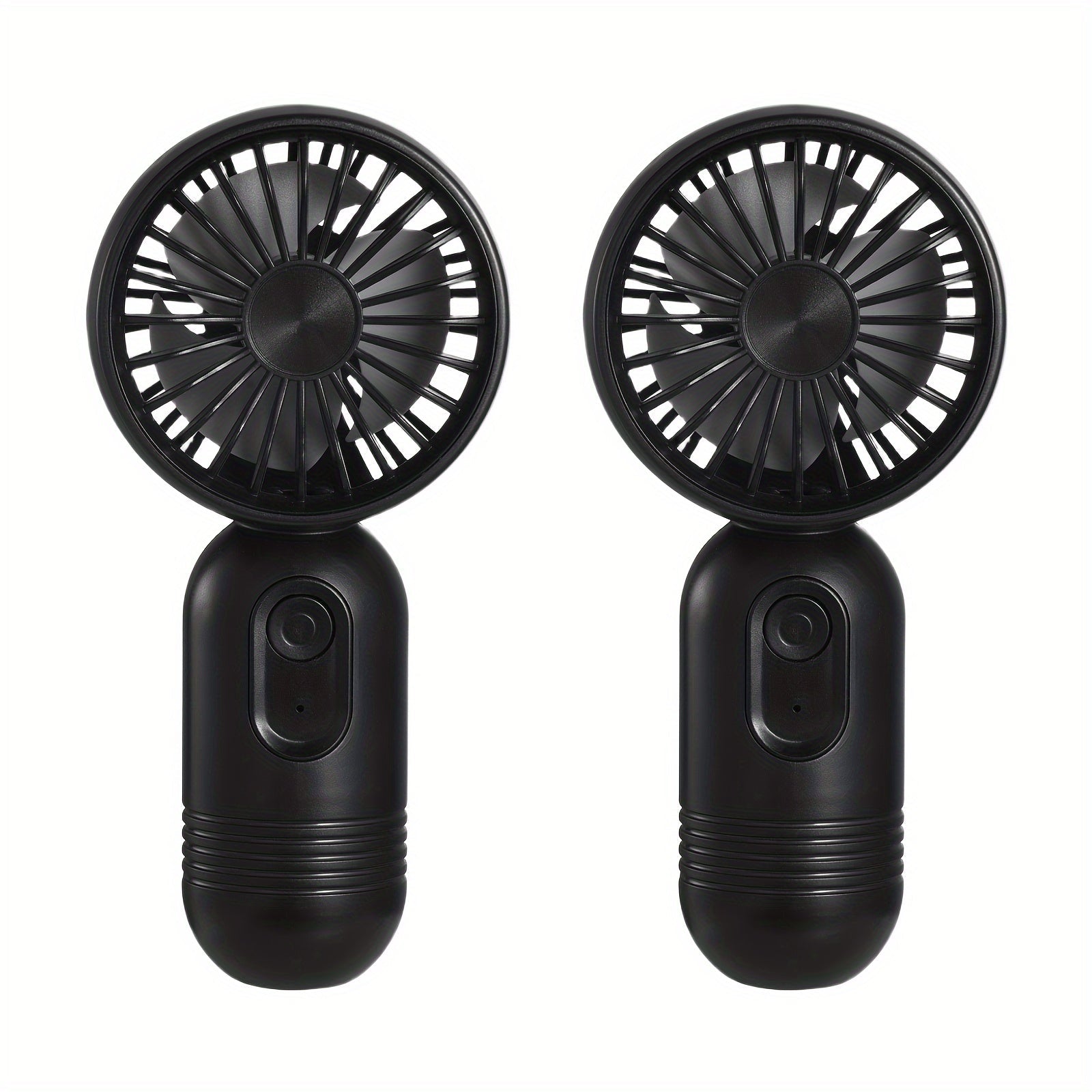 Hanging Neck Fans Set of 2 Portable USB Rechargeable Personal Fans for Outdoor Travel