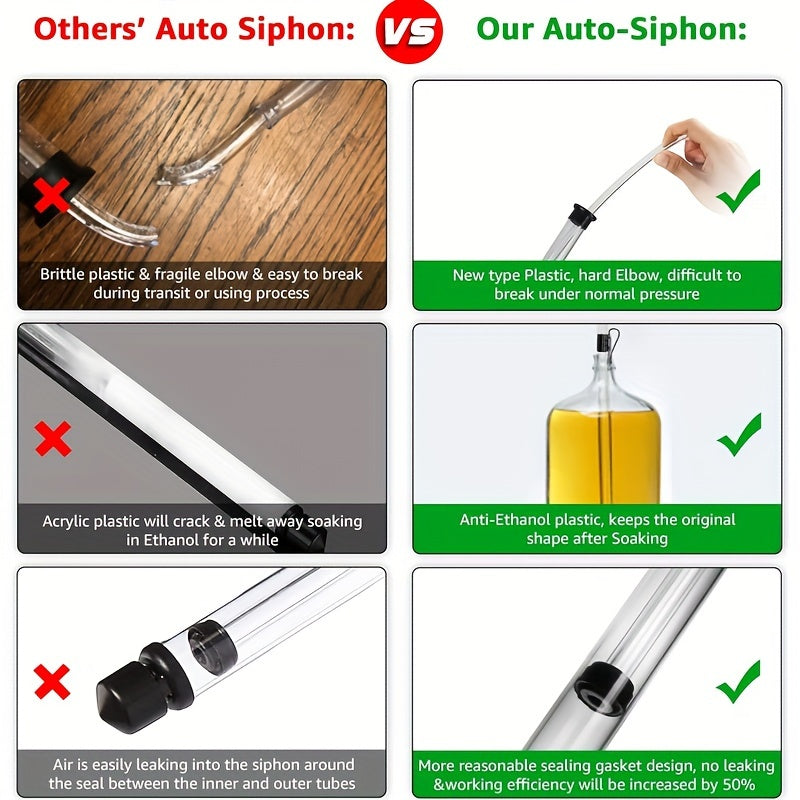 Homebrew Auto Siphon Set with Mini Siphons Bottling Wand Racking Cane and Tubing