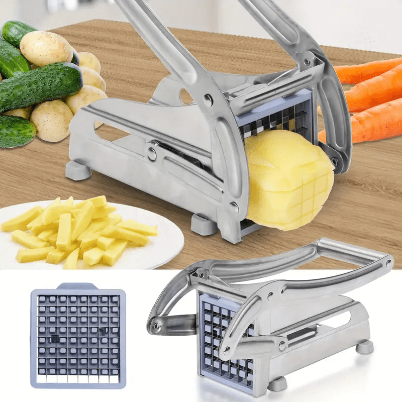 Durable Stainless Steel French Fry Cutter for Vegetables and Potatoes