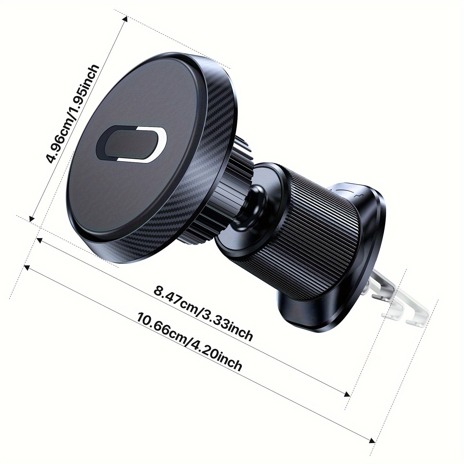 Магнитный автомобильный держатель для вентиляции с двойным крюком, надежный держатель для телефона, вращение на 360°