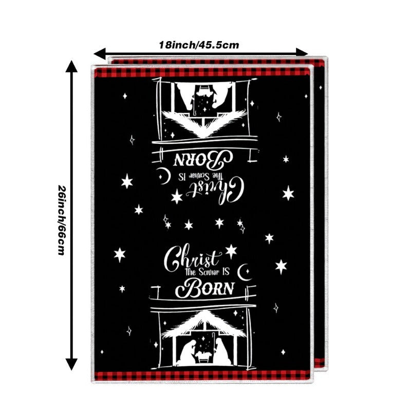 Christmas Themed Towels Set 45.72x66.04cm Kitchen Bathroom Rustic Farmhouse