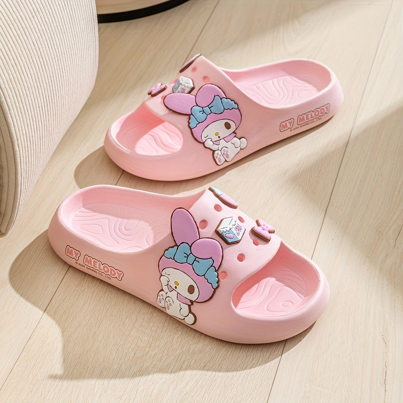Kids and Adults Cartoon Slippers with Unicorn and Animal Designs Non-Slip EVA Indoor House Shoes in White Pink Blue