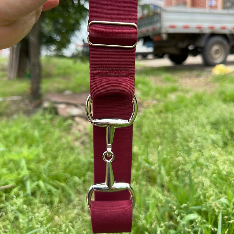 Women's Elastic Waist Belt with Metal Buckle Adjustable Stretchable Accessory