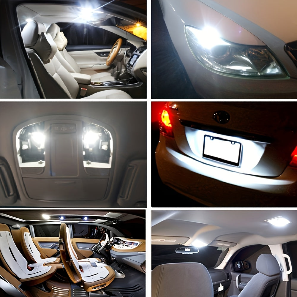 2 Pack T10 LED Canbus Interior Parking License Plate Dome Light 12V Bright