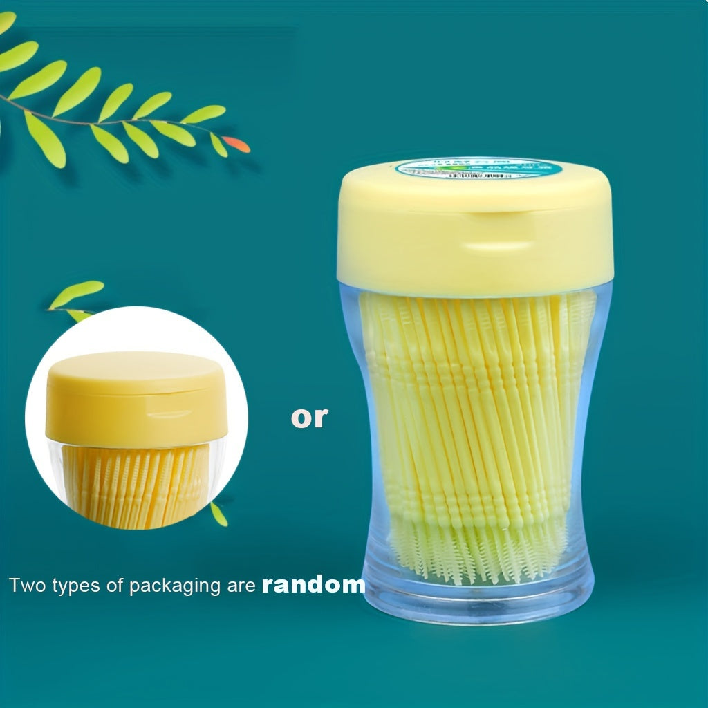 200PCS Double Head Disposable Interdental Dental Floss Picks Deep Cleaning Portable Hygienic Flossers