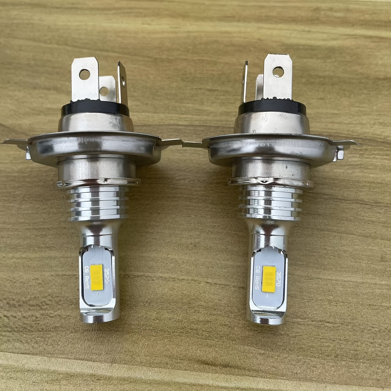 2pcs H4 9003 CSP LED Headlight Fog Bulbs High Low Beam 6000K White