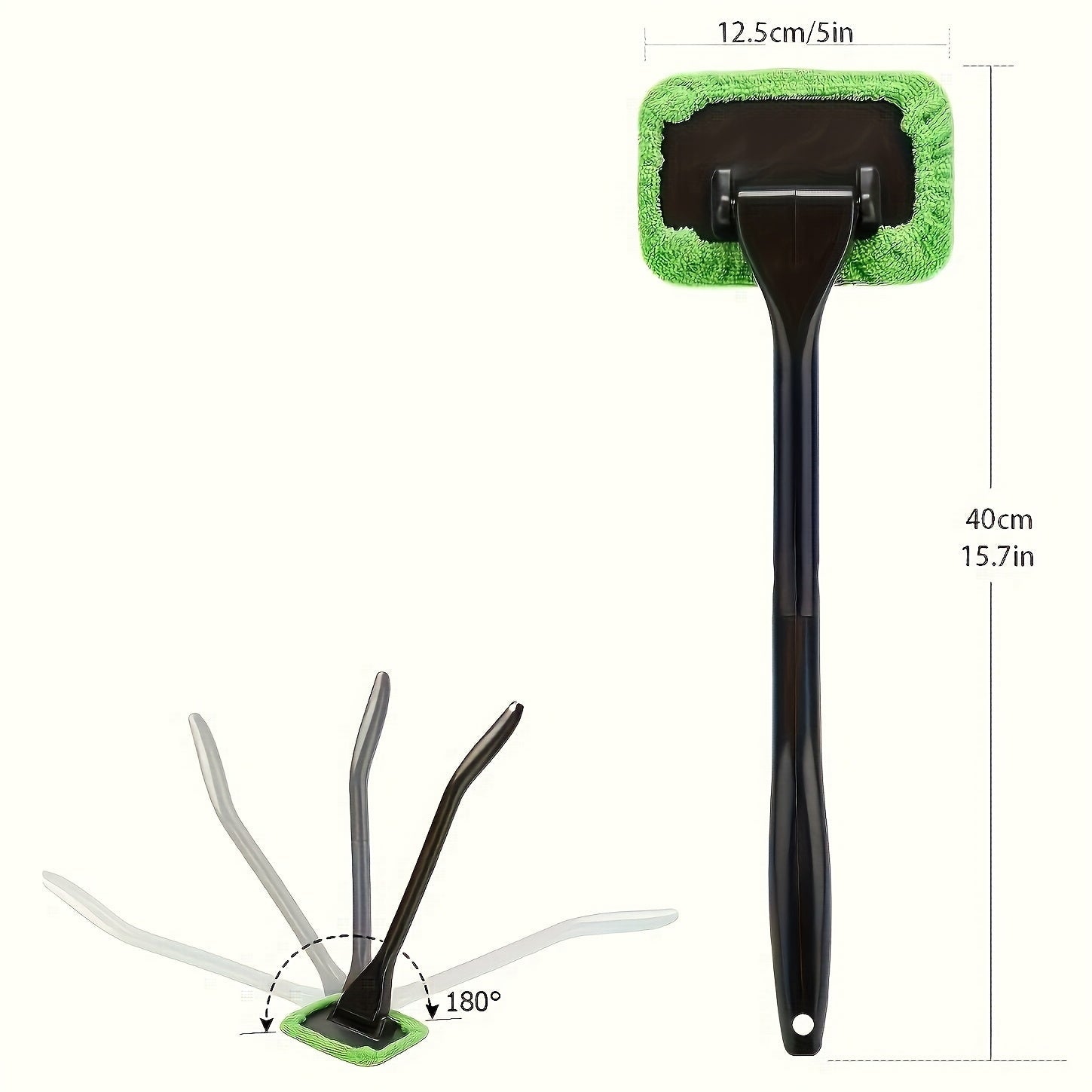 Multi-Purpose Cleaning Brush Set with Glass Cleaner and Microfiber Pad