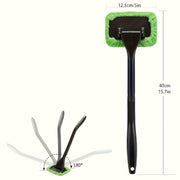 Multi-Purpose Cleaning Brush Set with Glass Cleaner and Microfiber Pad