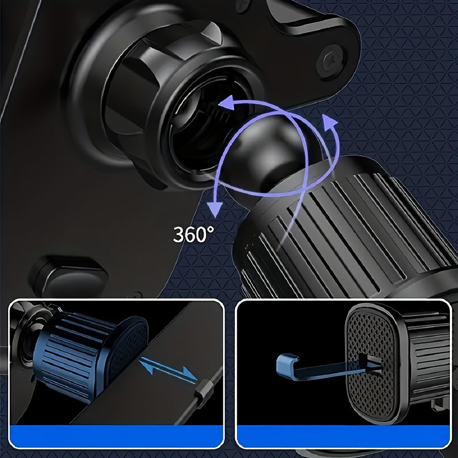 Soporte universal para teléfono de coche con clip de ventilación ajustable, pinza no impermeable de ABS