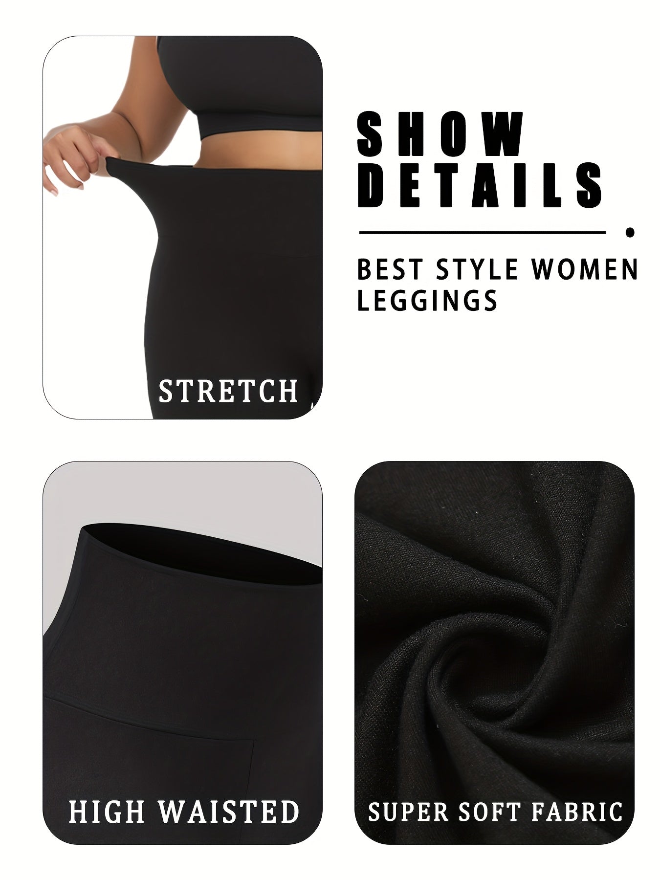 Leggings de mujer de talla grande y alta cintura para entrenamiento, yoga y running