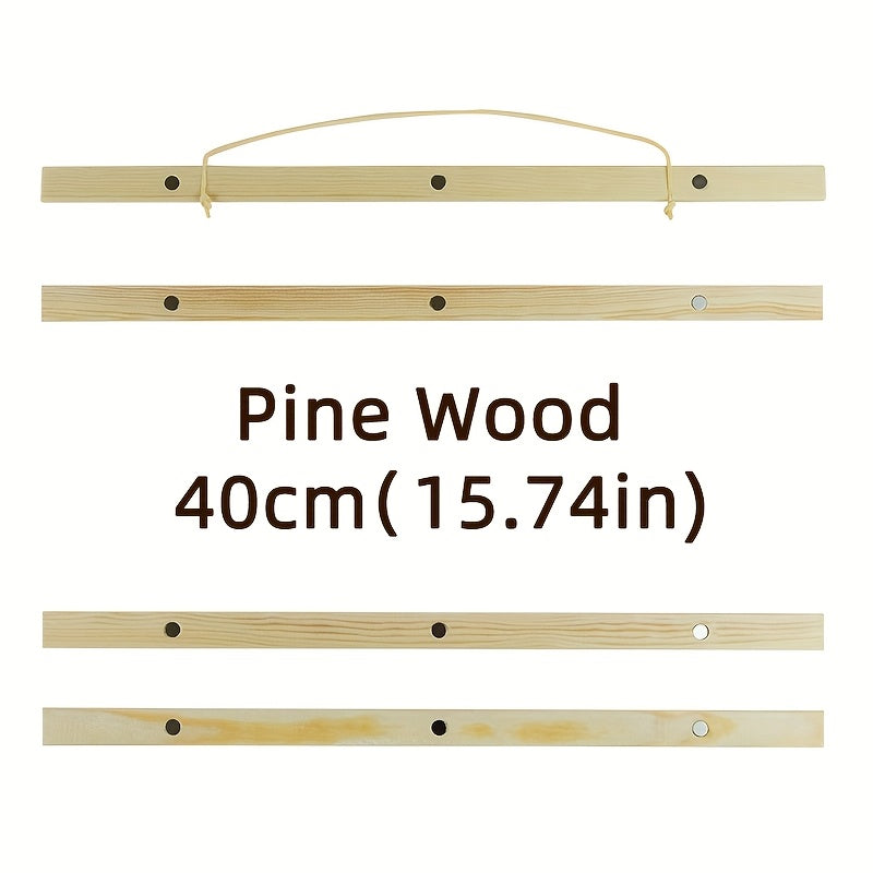 Деревянные магнитные зажимы для подвешивания постеров, холстов и фотографий.