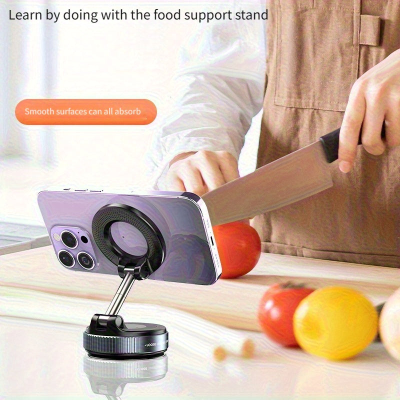 Магнитный держатель для автомобильного телефона из сплава, крепление на панель, вращающийся и складывающийся